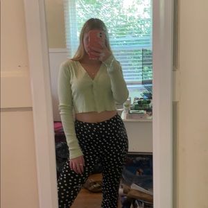 Light green crop sweater
